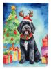 Portuguese Water Dog Christmas Reindeer Garden Flag Mailbox Flag Decorative Yard Flag Banner Outside Patio Artwork Yard Flower Beds, Garden Size